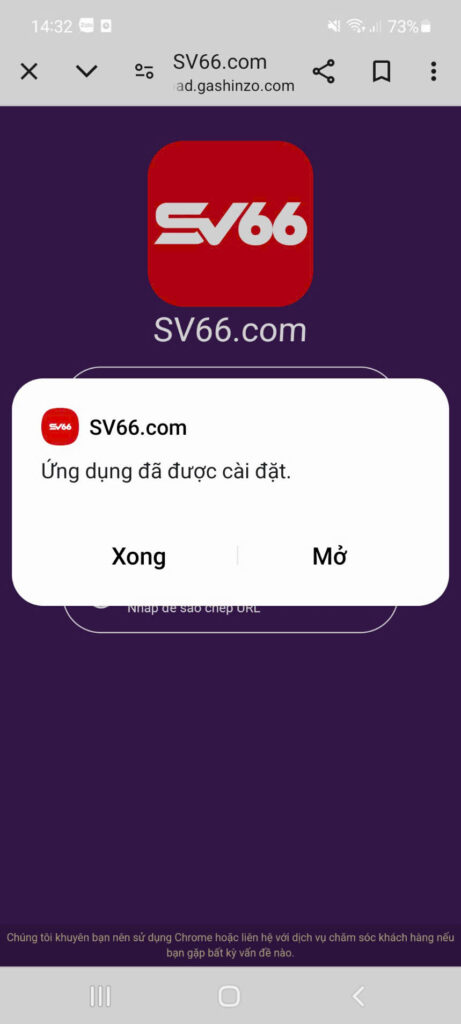 Cách tải app SV66 cho thiết bị hệ điều hành Android